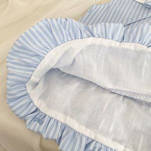 Vestido <span class=keywords><strong>de</strong></span> Verano 2026 para Niñas, sin Mangas, con Lazo, Bordado <span class=keywords><strong>de</strong></span> Flores, Estilo <span class=keywords><strong>Academia</strong></span>, Vestidos a Rayas para Bebés - Product Image 4