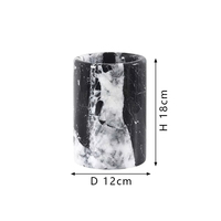 SAIDKOCC D12x18cm Refroidisseur De Vin En Marbre Naturel Pierre Keg De Luxe Bouteille De Vin Refroidisseur Refroidisseur Isolé Champagne Bière Seau À Glace