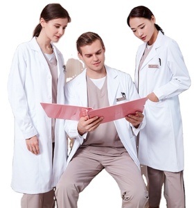 Camice bianco da laboratorio da donna sottile da donna a maniche lunghe estivo a maniche corte camice da laboratorio abbigliamento da lavoro per insegnante e infermiera - Product Image 1