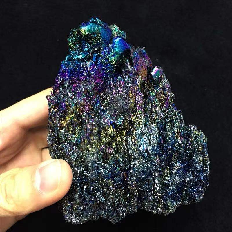 高品質7カラフルな鉱石標本ナチュラル虹岩水晶7色鉱石ミネラル|