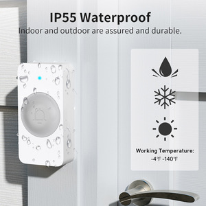 Meilleur vendeur populaire sonnette <span class=keywords><strong>sans</strong></span> <span class=keywords><strong>fil</strong></span> étanche 100 mètres plage de travail 32 sonneries sonnette de porte intelligente pour la maison bureau école - Product Image 4