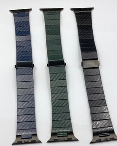 Lionorm cinturino in fibra di carbonio cinturino per orologio intelligente per <span class=keywords><strong>apple</strong></span> <span class=keywords><strong>Watch</strong></span> serie <span class=keywords><strong>7</strong></span>/SE/6/5/4/3/2/1 leggero nero resistente - Product Image 6