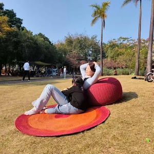 <span class=keywords><strong>Pouf</strong></span> <span class=keywords><strong>gonflable</strong></span> d'extérieur moderne en polyester, fait main, pour chambre et salon - Product Image 6