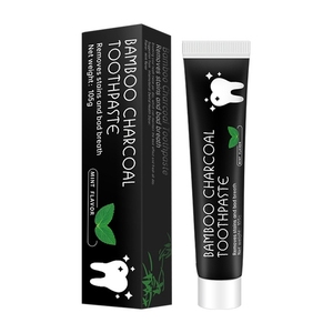 Pasta de <span class=keywords><strong>Dientes</strong></span> Negra de Carbón de Bambú de 105g, Limpieza Profunda, Sabor a Menta, Blanqueamiento Dental, Cuidado de las Manchas y el Mal Aliento, Belleza y Salud - Product Image 2