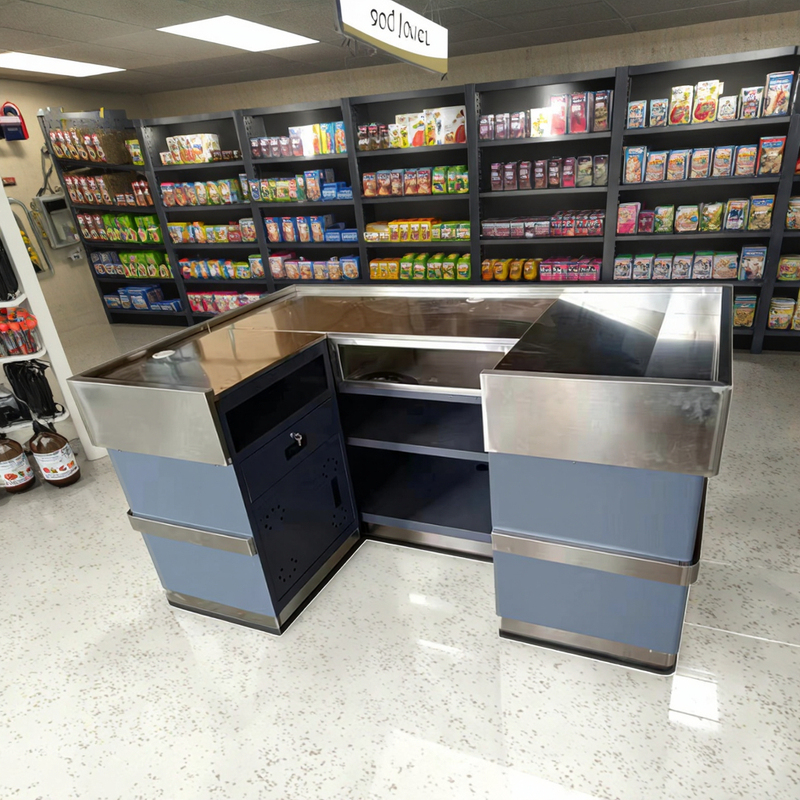 PFT Metallic Heavy Duty Cashier Desk