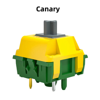 Interrupteur mécanique Kailh Canary Switch à sensation tactile avancée, tige en POM, 5 broches, compatible RGB SMD pour claviers personnalisés DIY