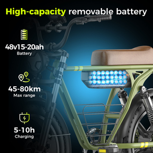 Electric mountain bike Full suspension electric bike Dual brake e-bike Suspension fat tire bike <b>Ebike</b> for adults - Product Image 3