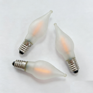 Ampoule LED style bougie E10, boîtier givré, filament LED, 14-55V, 0.2W, ampoule décorative pour bougeoir <span class=keywords><strong>de</strong></span> <span class=keywords><strong>Noël</strong></span> - Product Image 4