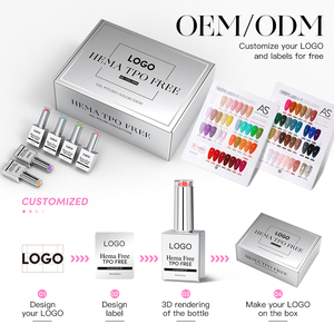 Như Nail Nguồn cung cấp bán buôn 1000 màu sắc OEM miễn phí Hema TPO Nail Gel Polish không mùi UV Gel ngâm tắt Vegan LED UV Gel Polish Set - Product Image 6