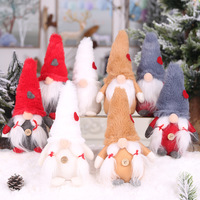 Poupée de Noël en peluche super douce unisexe de 8 pouces, sans visage, pour décoration de Noël