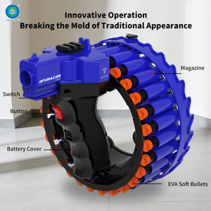 Nueva Pistola de <span class=keywords><strong>Airsoft</strong></span> para Niños, Pistola Eléctrica Automática de Juguete, 28 Piezas de Balas Suaves de Eva, Pistola Tipo Wrist Blasting, Pistola de Balas Suaves - Product Image 2