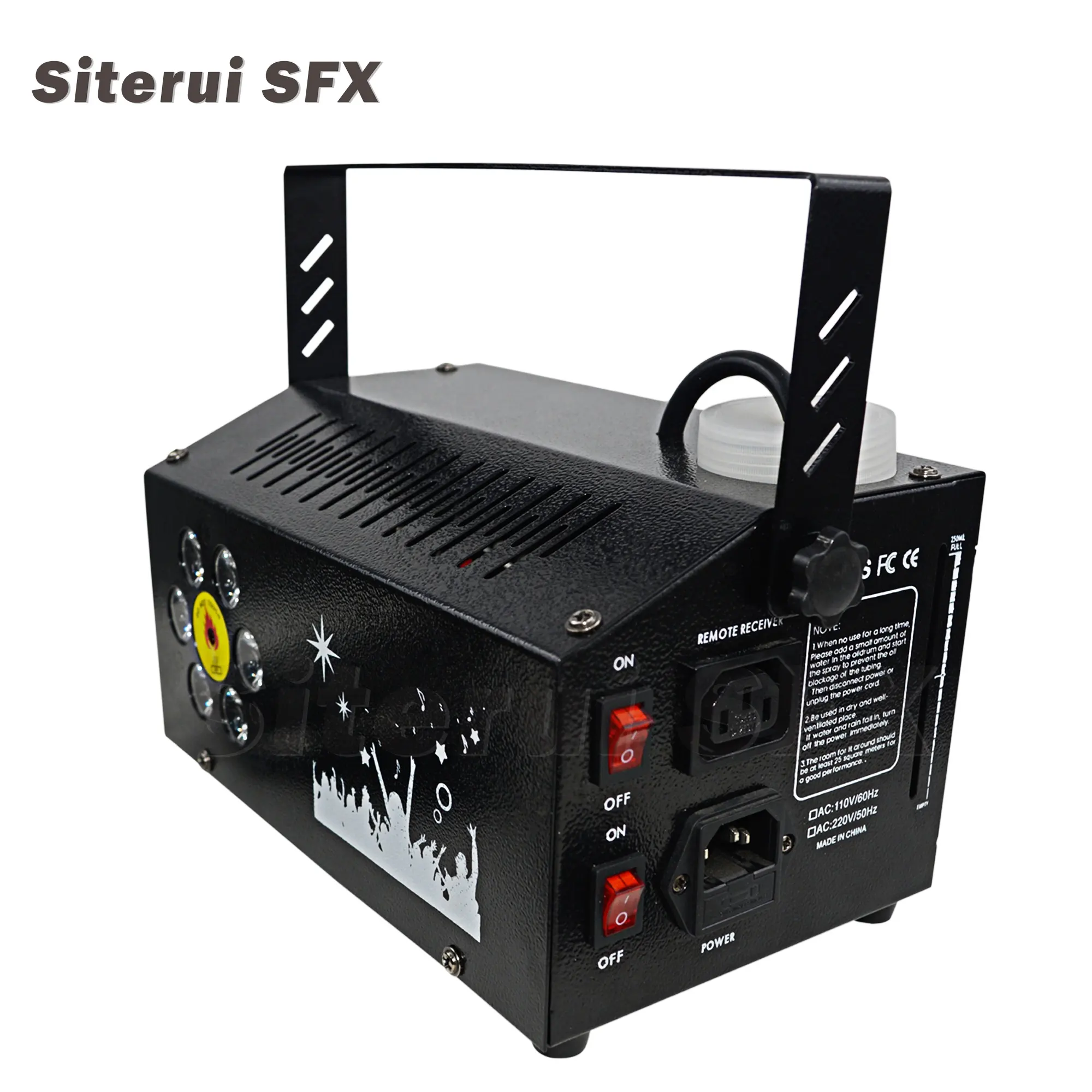 SITERUI SFX素敵な効果ポータブル700WLEDフォグマシンリモコンRGBスモークメーカーステージショーやミニパーティー用