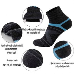 Chaussettes de sport colorées et rembourrées pour hommes, pour la course à pied et la salle de sport - Product Image 2