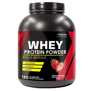 OEMプライベートラベル ストロベリーフレーバー ゴールドホエイプロテインパウダー オリジナル ヴィーガン ナチュラルプロテインパウダー - Product Image 1