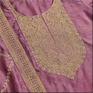 Elegante Conjunto de Traje Patiala Morado Bordado para Mujer, para Bodas, Festivales y Fiestas, Salwar Kameez Dupatta Tradicional - Product Image 5