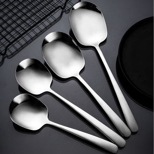 ที่มีคุณภาพสูง304 Slotted บริการช้อนชุดสแตนเลสขนาดใหญ่ที่ให้บริการช้อนสำหรับบุฟเฟ่ต์ร้านอาหาร - Product Image 5