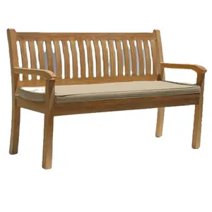 便宜的户外木制花园长凳椅子皮垫漂白垫