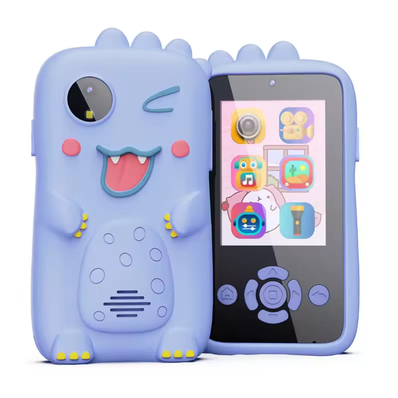 Cámara de teléfono móvil infantil azul.