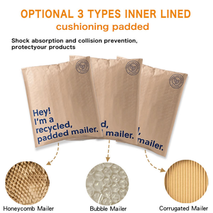 Bolsa de polietileno para envíos al por mayor, OEM, personalizada, impresa, blanca, con burbujas, biodegradable, acolchada, impermeable, a prueba de golpes. - Product Image 3