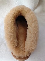 Pantoufles en peau de mouton véritable, fourrure d'agneau naturelle, pantoufles d'hiver chaudes pour l'intérieur, chaussures douces en laine pour la maison