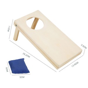 Mini jeu <span class=keywords><strong>de</strong></span> lancer <span class=keywords><strong>de</strong></span> céréales en bois <span class=keywords><strong>pour</strong></span> enfants - Jeu <span class=keywords><strong>de</strong></span> table portable, écologique et éducatif avec <span class=keywords><strong>sac</strong></span> <span class=keywords><strong>de</strong></span> transport - Product Image 2