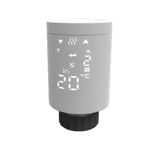 Válvula de radiador de alarma de batería baja Termostato inteligente Tuya TRV Controlador de temperatura de la casa de calefacción