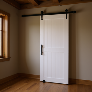 Porte coulissante en MDF de style fermier, 30 x 84 pouces, pour intérieur, avec kit de quincaillerie - Product Image 2