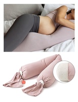 Coussin de grossesse et d'allaitement multi-usages, respirant, doux pour la peau, réglable, avec housse amovible et verrouillable, certifié OEKO-TEX, offrant un soutien complet du corps