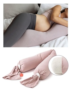 Coussin de <span class=keywords><strong>grossesse</strong></span> et d'allaitement multi-usages, respirant, doux pour la peau, réglable, avec housse amovible et verrouillable, certifié OEKO-TEX, offrant un soutien complet du corps - Product Image 5