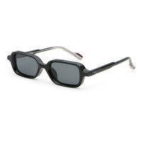 Lunettes de soleil polarisées rectangulaires à monture épaisse pour hommes et femmes, idéales pour les voyages et la décoration urbaine
