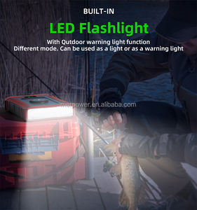 Banque d'alimentation portable extérieure haute capacité 60000mah 192Wh avec prise cigare 12V sortie 15W charge sans fil - Product Image 4