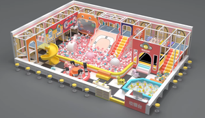 Conjunto de equipos de juego suave para interiores con piscina de bolas, toboganes y estructura de escalada para parques infantiles de uso comercial. - Product Image 6