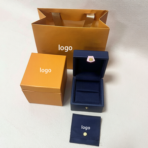 Factory Wholesale In Stock Custom Brand <b>Ring</b> <b>Box</b> Luxury With Packaging Gift Bag For Women, Jewelry Set Brand Gift <b>Box</b> - Product Image 1