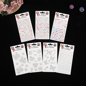 Phô trương lông mày & Rhinestone mặt Stickers UV in Acrylic dán mắt cho prom trang điểm - Product Image 5