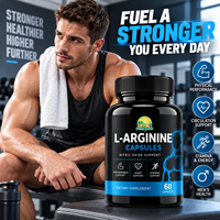 Capsules de L-Arginine à Marque Blanche, Supplément d'Acides Aminés, Soutien à l'Oxyde Nitrique, Capsules Énergisantes 3000 mg, Logo Personnalisé OEM