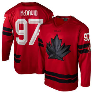 2025 yeni erkek buz hokeyi Toronto Jersey #97 Connor McDavid #29 Nathan MacKinnon #8 Cale Makar işlemeli dikişli logolar 100% - Product Image 6
