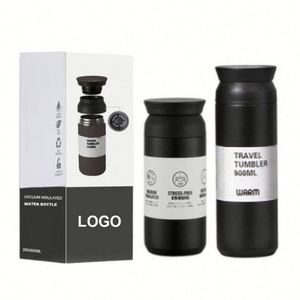 Bouteille d'eau en verre à double paroi de 350 ml avec infuseur à thé, pour boire directement et adaptée aux voyages, compatible eau bouillante - Product Image 2