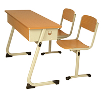 Haute qualité étudiant 3 sièges meubles en bois étudiant bureau et chaise Table banc pour projet d'école indienne