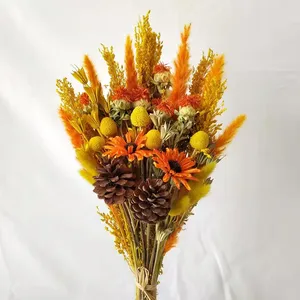 Bouquet de fleurs séchées naturelles de haute qualité pour la décoration de la maison, fleurs et plantes préservées éternelles - Product Image 3