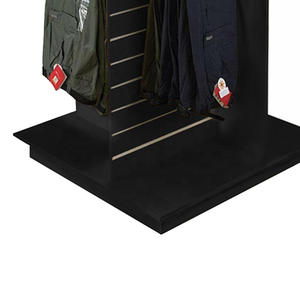 Promoción de piel de madera Tienda comercial Soporte Supermercado Gondola Slatwall Exhibición de ropa al por menor exhibición de ropa - Product Image 6