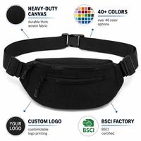 Sac banane personnalisé avec logo sur mesure, vente en gros, sac de taille en polyester, fabricant OEM, directement de l'usine