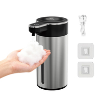 Distributeur automatique de savon liquide sans contact, rechargeable par USB, intelligent, mural, pour salle de bain, cuisine, savon à vaisselle