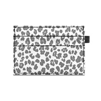 Porte-cartes de crédit personnalisable double face en PU, avec impression par transfert thermique à la demande, motifs animaux/floraux, bouton