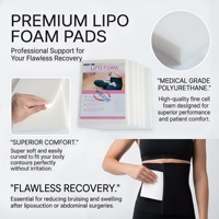 Almohadillas de Compresión de Espuma de Poliuretano de Grado Médico Premium (Paquete de 5) |   Recuperación de Liposucción y Abdominoplastia |   Reduce la hinchazón y las hematomas |