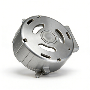 Couvercle arrière de moteur en aluminium moulé sous pression de précision, fabriqué au Vietnam, avec détails usinés CNC pour moteur à puissance fractionnelle - Product Image 1