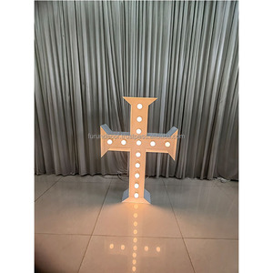 FURUN Usine directe en gros LED lumière jaune croix blanche est principalement utilisé pour les fêtes, les mariages et les festivals. - Product Image 1
