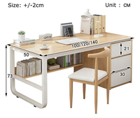 Bureau d'ordinateur de luxe, table d'étude, bureau, table d'ordinateur en bois, tables d'enfants