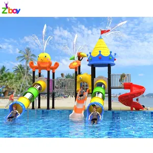 Basit tasarım çocuk eğlence su parkı açık tüp slaytlar oyun alanı