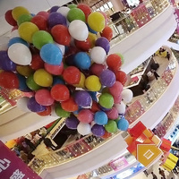 Ballons roses suspendus en fibre de verre, 1 pièce, décoration de fête, pour la saint-valentin