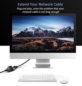 ईथरनेट एक्सटेंशन केबल Cat6 lan केबल एक्सटेंडर बिल्ली 6 rj45 नेटवर्क पैच कॉर्ड नर से महिला कनेक्टर - Product Image 6